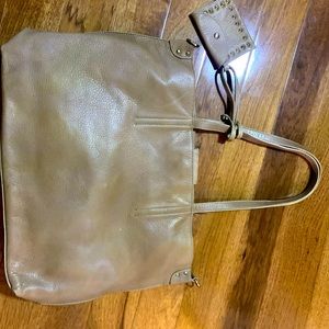 Lucky Brand large leather tan shoulder bag